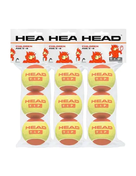 Tripack de Botes de 3 Balles Head Tip Red | Offres de Padel