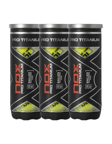 Tripack De Botes De 3 Bolas Nox Titanium Pro | Ofertas de padel