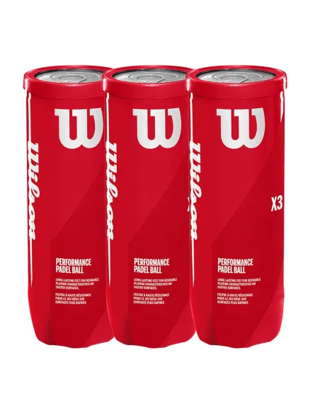 Tripack Mit 3 Bällen Wilson Performance Padel