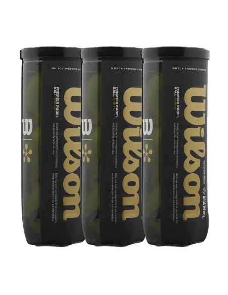 Tripack De Botes De 3 Bolas Wilson Premier Padel Speed | Ofertas de padel