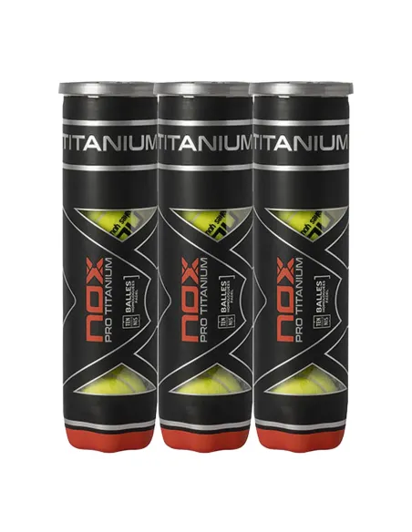 Pack of 4 NOX Pro Titanium balls. | Ofertas de padel