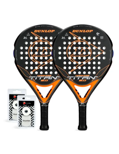 Dunlop Duo Titan Arancione Confezione Da 2 Pezzi |Padel offers