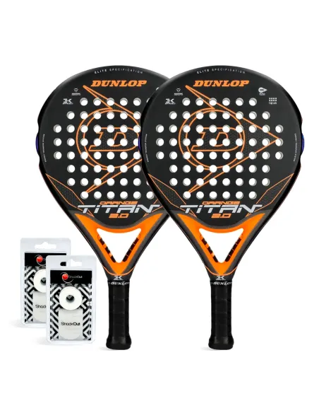 Dunlop Duo Titan Arancione Confezione Da 2 Pezzi |Padel offers