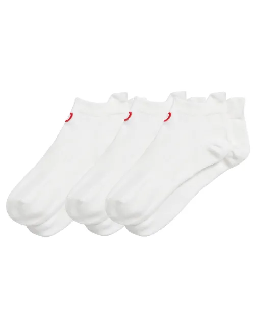 Pack 3 Calcetines Wilson Ankle Tab Blanco | Ofertas de pádel
