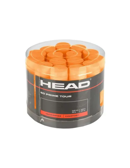 Cubo 60 Uds Overgrips Head Prime Tour Orange | Ofertas de padel