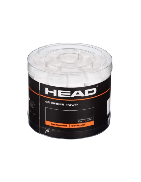 Cubo 60 Uds Overgrips Head Prime Tour Branco | Ofertas de padel Cubo 60 Uds Overgrips Head Prime Tour Branco | Ofertas de padel