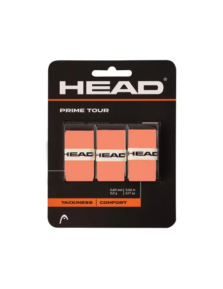 Blíster 3 Uds. Overgrip Head Prime Tour Salmón | Ofertas de pádel