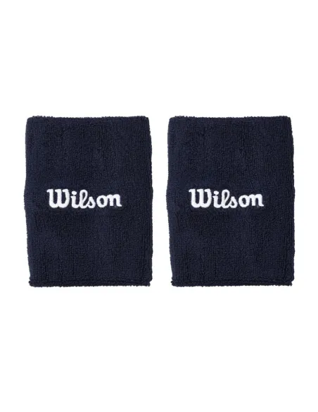 Breite Handgelenkbänder Wilson Wide Terry Marineblau