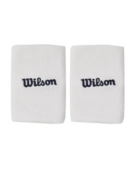Breite Handgelenkbänder Wilson Wide Terry Weiss