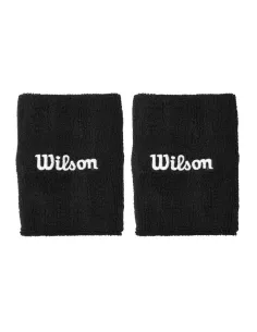 Muñequeras Anchas Wilson Terry Negro | Ofertas de pádel