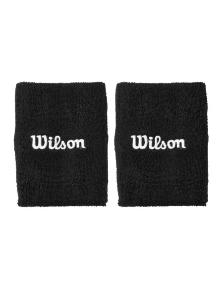 Muñequeras larges de Wilson Terry Noir | Offres de Padel Muñequeras larges de Wilson Terry Noir | Offres de Padel