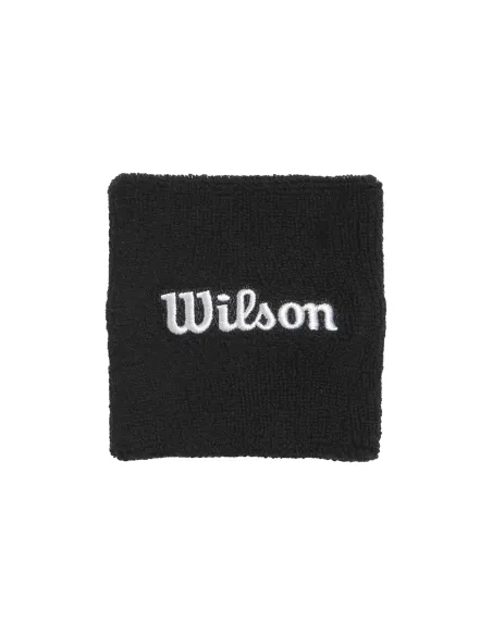 Muñequera Wilson Negra | Offres de Padel