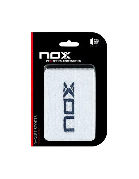 Pack de 6 - Blister com 2 Munhequeira Nox em Branco e Azul | Ofertas de padel