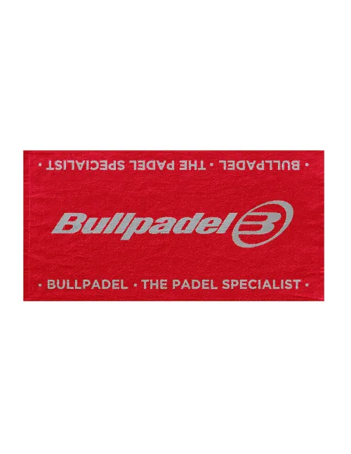 Toalla Bullpadel 150X90 Rojo | Ofertas de padel