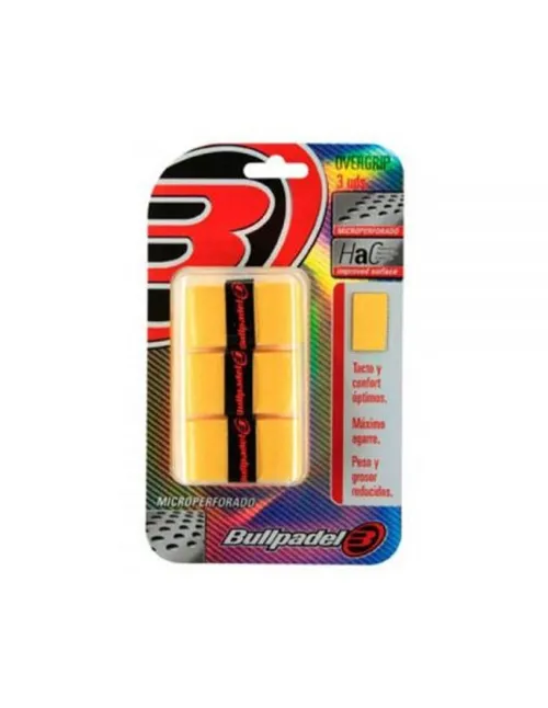 3 Overgrips Bullpadel Gb-1201 Amarelos | Ofertas de padel