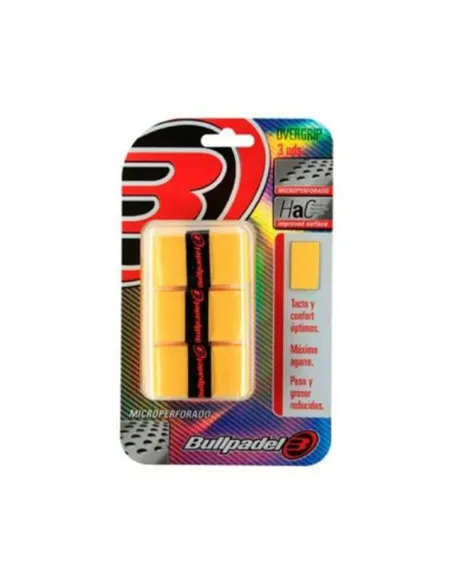 3 Yellow Bullpadel Gb-1201 Overgrips | Ofertas de padel