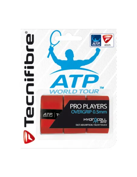 3 Pack Overgrip Tecnifibre Players Pro Red | Padel Deals