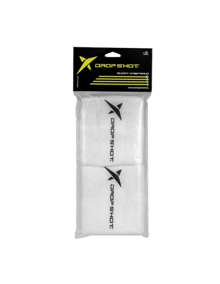 Kurzes Handgelenkband Drop Shot Weiss