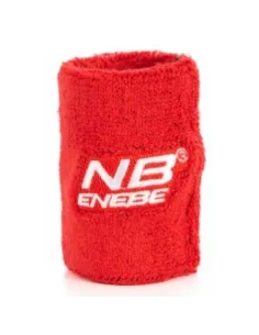 Muñequera Enebe Rojo Logo Blanco