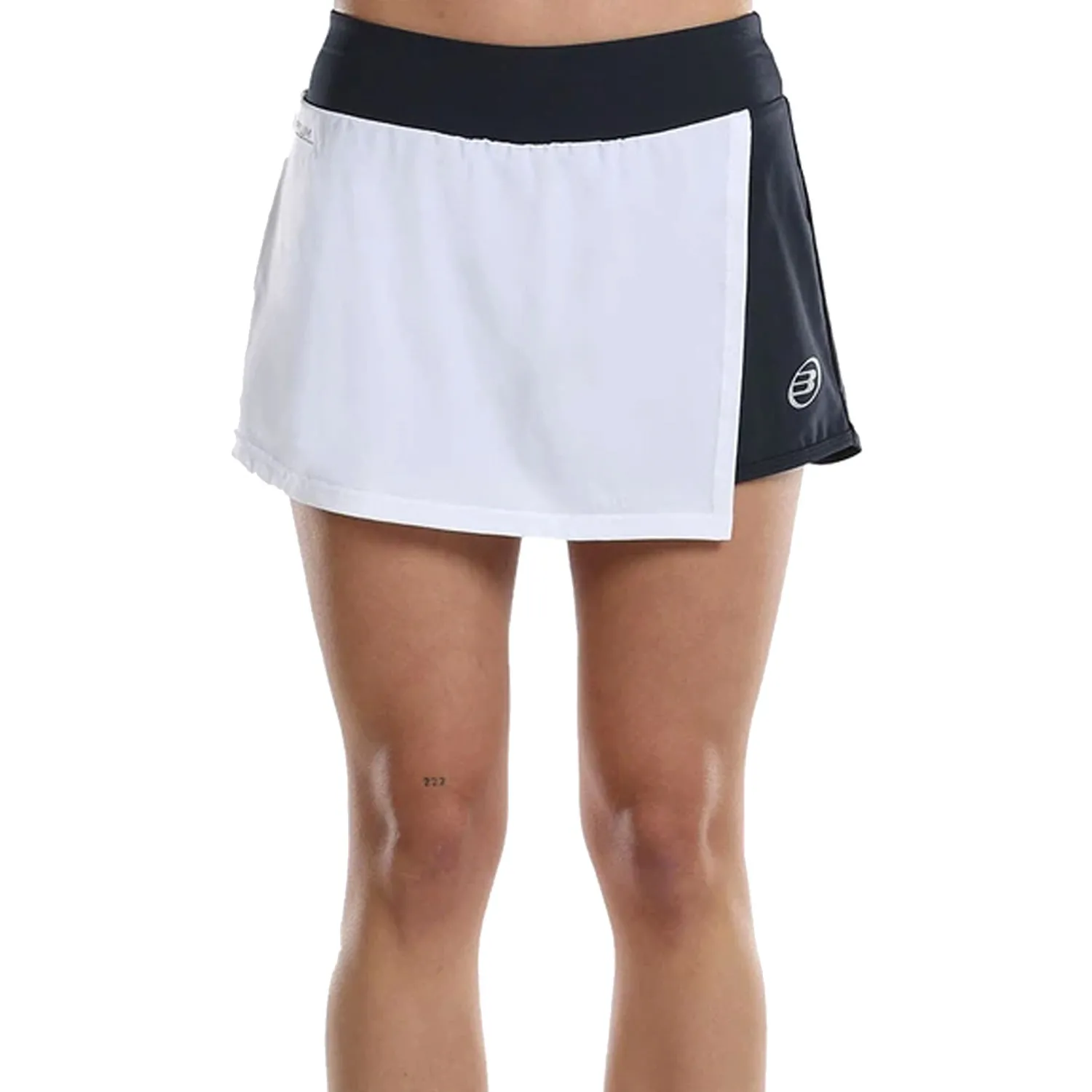 Pantalón Corto Bullpadel Úsese Talla XL, Blanco - Negro