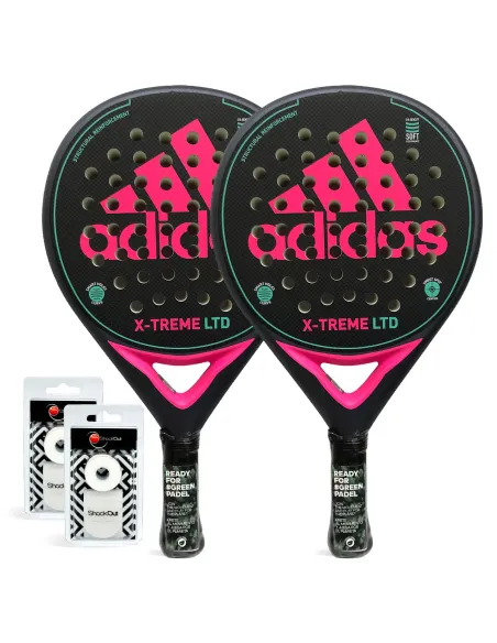 Pack Duo Adidas X-Treme Noir/Rose | Offres De Padel
