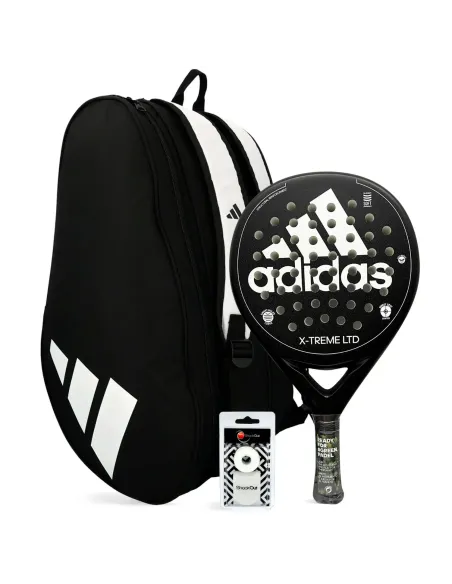 Pack Adidas X-Treme Noir/Blanc et sac à raquettes Adidas Control | Offres...