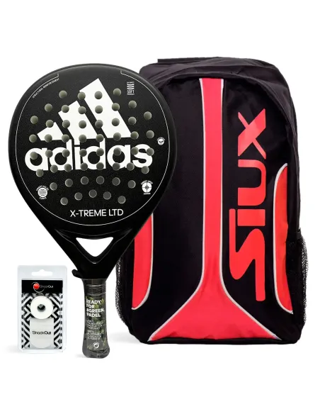 Embalar Adidas X-Treme Preto/Branco e Mochila Siux Fusion | Ofertas de padel
