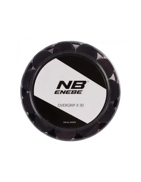 Cubo 30 Overgrips Enebe Response Negro | Ofertas de padel
