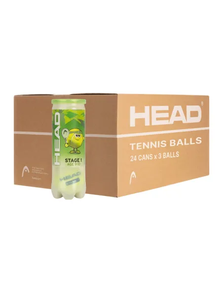 24 cans of 3 balls Head Stage 1 Green | Ofertas de padel