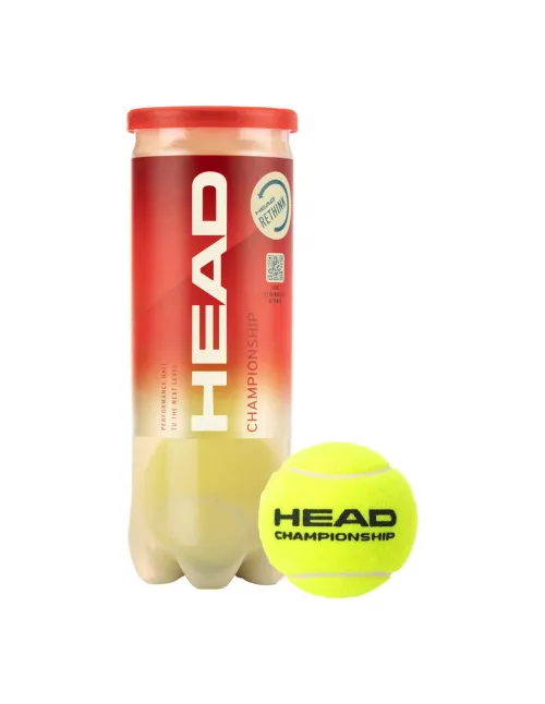 24 Cans of 3 Tennis Balls Head Championship | Ofertas de padel