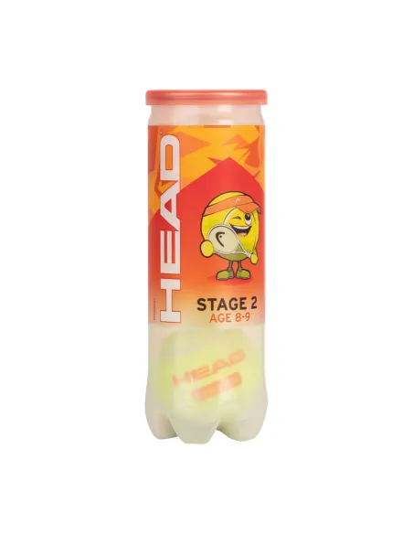 Caisse 24 bidons 3 Balles de Tennis HEAD Stage 2 Orange | Offres de Padel