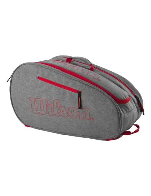 Wilson Team Padelbag Red Gray Wr8903704001 | Ofertas de padel