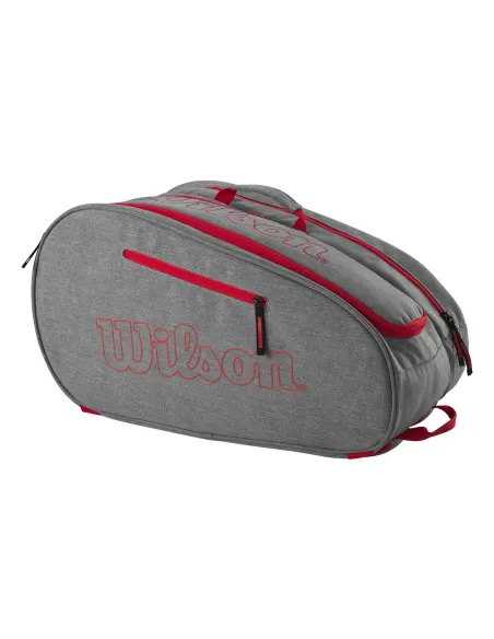 Saco Wilson Team Cinza Vermelho Wr8903704001 | Ofertas de padel