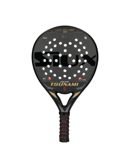 Siux Tsunami All Black 3K Rojo | Ofertas de pádel