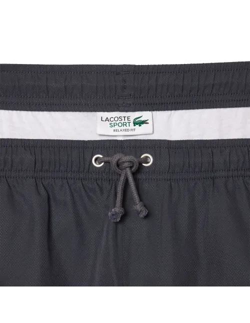 SHORT LACOSTE CORE PERFORMANCE GH353T S5T GRAPHITE   - OFERTAS DE PADEL