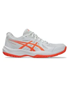 Asics Upcourt 6 Weiss Orange Damen 1072A107