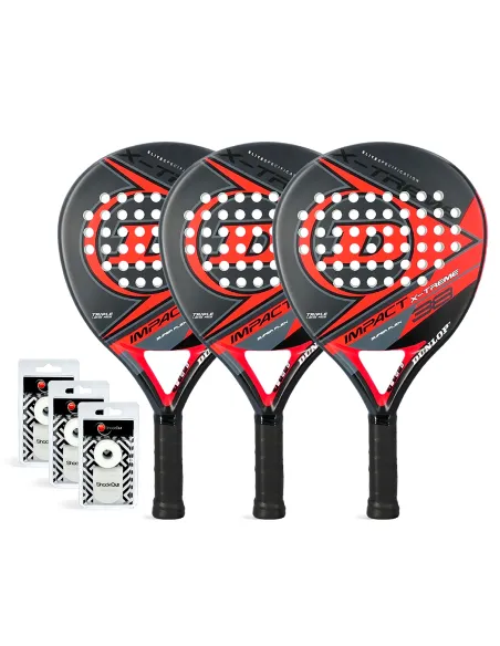 Tripack Dunlop Impact Xtreme Red