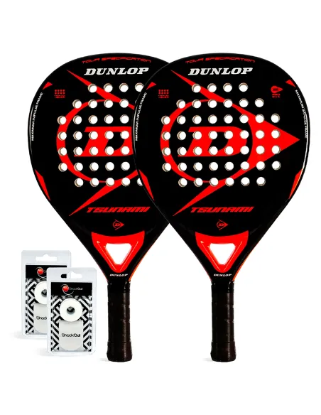 Pack Dúo Dunlop Tsunami Red | Offres de Padel