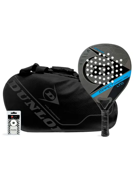 Embalagem Dunlop Impact Carbon Blue Intro Carbon Black | Ofertas de padel