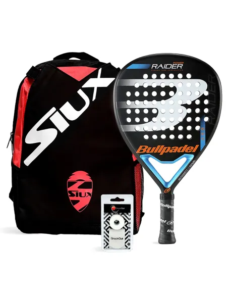 Pack Bullpadel Raider Power Azul + Mochila Siux Mini | Ofertas de padel