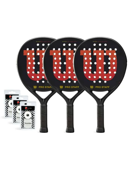 PACK TRIO WILSON PRO STAFF V2 TEAM ALT BLACK |Padel offers
