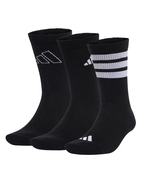 Pack De 3 Calcetines Adidas Logo Unisex Negro | Ofertas de pádel