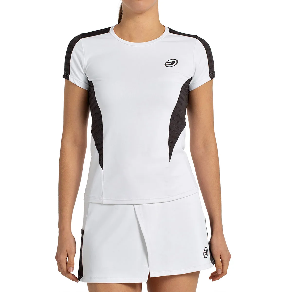 Camiseta Manga Corta Bullpadel Dumia Mujer Talla S, White