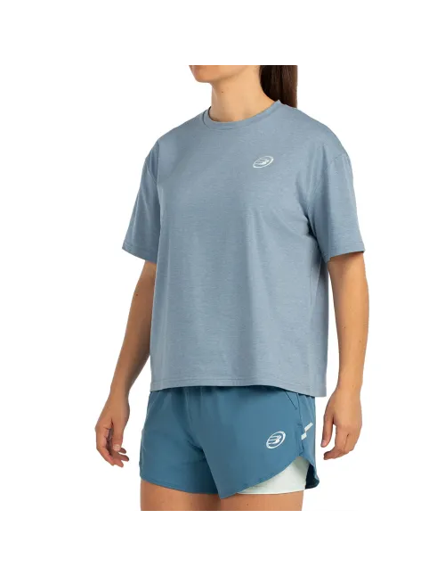 CAMISETA MANGA CURTA BULLPADEL OYEME AY68136000 AZUL VERDEJANTE VIGORE (V.JADE) MULHER | Ofertas de padel