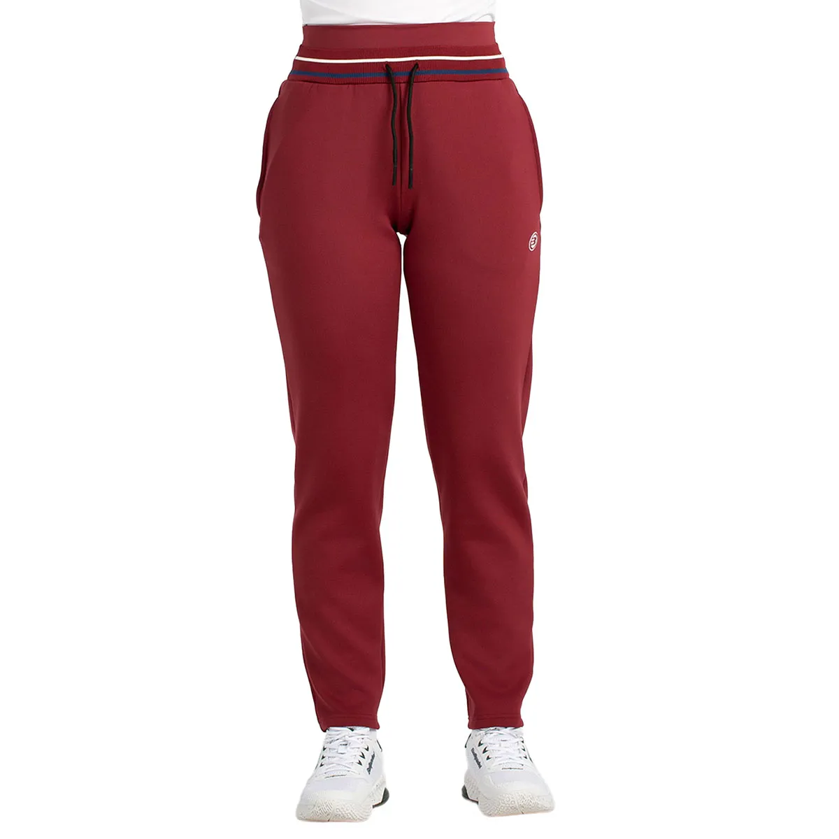Pantalón Bullpadel Aranga Mujer Talla S, Burgundy