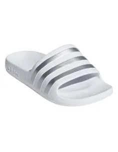 Chinelos Adidas Adilette Aqua K Branco/Prateado JUNIOR F35555 | Ofertas de padel 2