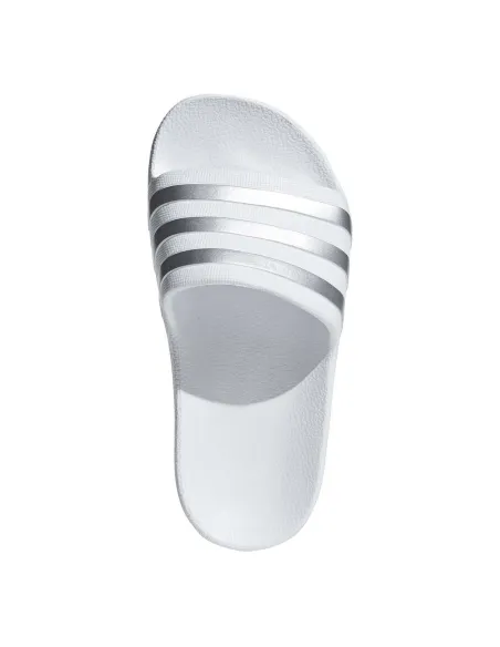 Chanclas Adidas Adilette Aqua K Bianco/Argento JUNIOR F35555 |Padel offers