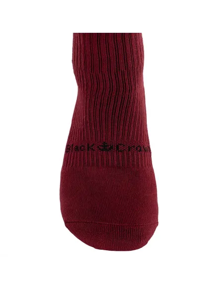 Calcetines Black Crown Pro Altos Burdeos/Negro | Ofertas de pádel