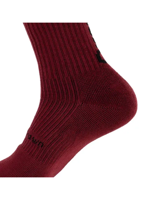 Black Crown Pro Socks High Burgundy/Black | Ofertas de padel