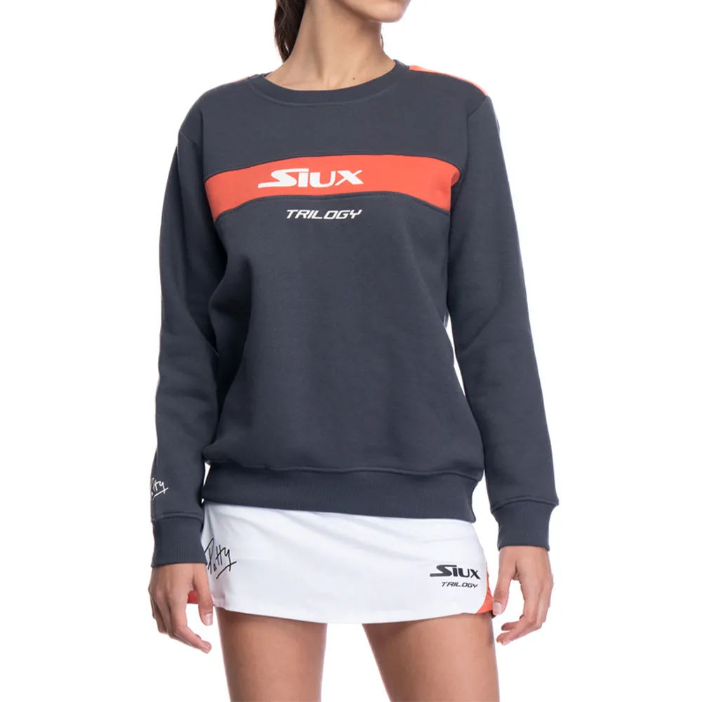 Sudadera Siux Trilogy Patty Talla S, Gris Oscuro
